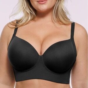 Shapellx Bare Essentials™ AirSlim® Underwire Push-Up Bra Black 48G New With Tag